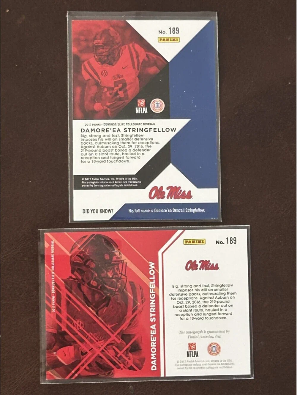 Panini wr damore’ea
